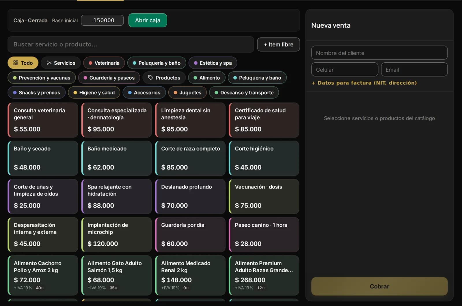 Lukaby: la caja del día con ventas, gastos y cierre